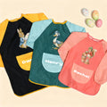 Peter Rabbit Egg Duck Sheep Delantal impermeable de manga larga con nombre y bolsillo para actividades al aire libre Regalo de Pascua para niños