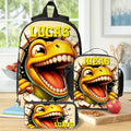 Personalizado lindo 3D de dibujos animados de dinosaurios Mochila Bolsa de almuerzo Estuche con nombre de vuelta a la escuela Regalo de cumpleaños para niños Niñas