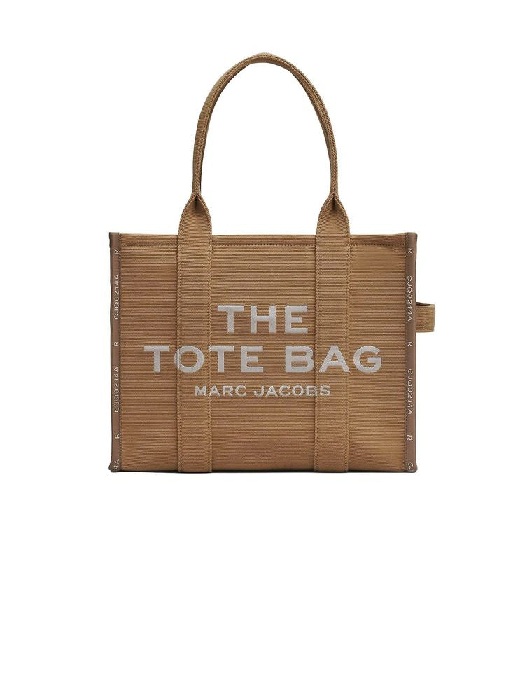 Marc Jacobs Woven Jacquard Tote Bag — Beige
