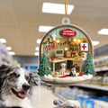 Adorno de Navidad acrílico personalizado con nombre de clínica veterinaria Regalo de Navidad para veterinarios