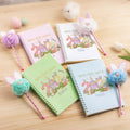 Set de cuaderno de espiral y bolígrafo con nombre Personalizado 2026 Feliz Primera Pascua Regalo de Pascua para Niños Niñas