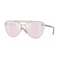 Versace Mirrored Lens Aviator Sunglasses — Silver