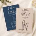 Cuaderno A5 personalizado con dibujo de silueta de padres e hijos y nombre Baby Shower Uso Cumpleaños Día de la Madre Regalo para padres primerizos