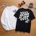 Sudadera con Bandera a Cuadros Vintage Personalizada con Nombre y Número Regalo de Cumpleaños para los Aficionados a las Carreras