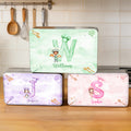 Caja de galletas personalizada con nombre e inicial en estilo acuarela de un personaje de chef de dibujos animados Herramientas para hornear Fiesta de Pascua Regalo de cumpleaños para niños