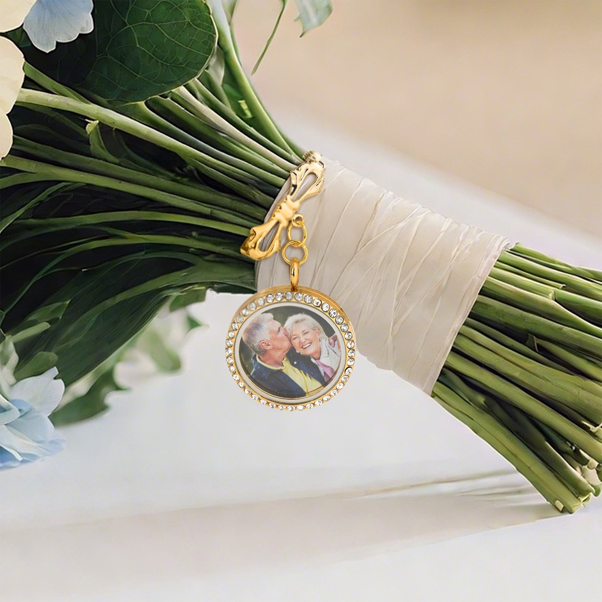 Alfiler de Solapa Personalizado con Foto de Circón con Texto Boda Graduación Aniversario Regalo para Recién Casados Graduados