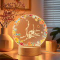 Luz nocturna LED personalizada con nombre y base de madera para decorar la habitación Día de la madre Cumpleaños Baby Shower Regalo para recién nacido Nueva mamá