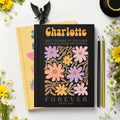 Cuaderno rayado A5 con nombre y lápiz Flor personalizada Estudio de la Iglesia Cumpleaños Regalo religioso para la familia Amigos Cristiano