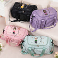 Personalizada Nacimiento Flor Cartoon Personaje Impermeable Grande Bolsa de viaje Duffel con Nombre Cumpleaños Navidad Regalo para Familia Amigos