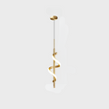ArtZ® Luminicious LED Swirl Lamp - Gold Single Ceiling