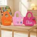 Bandolera de pana personalizada bolso cruzado con linda flor piruleta fresa y nombre regalo de cumpleaños vuelta al cole para niños y chicas