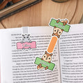 Marcapáginas magnético personalizado con el nombre de un simpático animal Regalo de vuelta al cole para niños, estudiantes y amantes de los libros