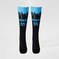 Calcetines de compresión suaves personalizados con nombre y número Accesorio de equipo Regalo para el día del partido para los amantes de los deportes de pelota