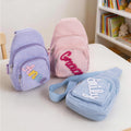 Personalizado Multicolor Nombre Pana Mini Sling Monedero Juego Diario Actividades al Aire Libre Regalo de Cumpleaños para Niños Pequeños