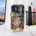 Personalizada mariposa estantería de lectura de dibujos animados personaje del teléfono caso para el iPhone o Samsung con el nombre de cumpleaños Aniversario de regalo para la familia amigo