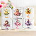 Personalizada Nacimiento Flor Elf Chica PU Cuero Joyero con Nombre Esenciales de viaje de boda Regalo de despedida de soltera para las mujeres