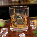 Vaso de whisky de 10 oz personalizado con el nombre del conductor de camión y su marido.