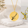 Collar personalizado Marsupilami de cola larga con nombre Dainty Jewelry Birthday Friendship Gift for Girls Women | Callie × Marsupilami®.