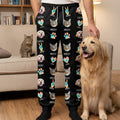 Personalizado Pet Fotos Paw Print Corazón Deportes Pantalones deportivos con cordón y nombre Cumpleaños Aniversario Regalo para los dueños de mascotas Amantes