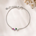 Personalizado 1-7 Marquise Birthstones Pulsera Ajustable Dainty Jewelry Birthday Valentine's Day Anniversary Gift for Women