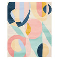 Abstract Color Motion Hand Tufted Rug