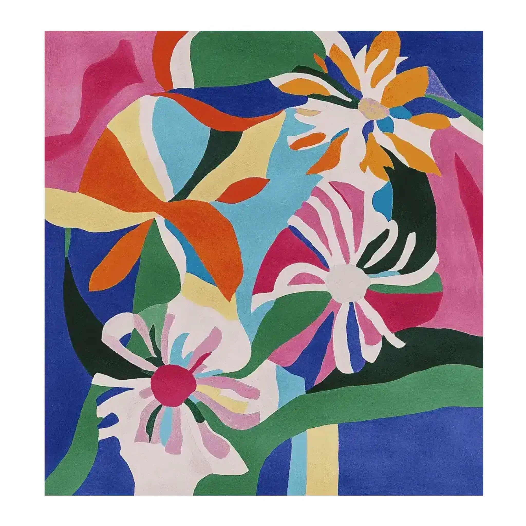Abstract Flora Flow Hand Tufted Rug
