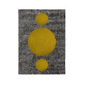 Abstract Maze Golden Sun Hand Tufted Wool Rug