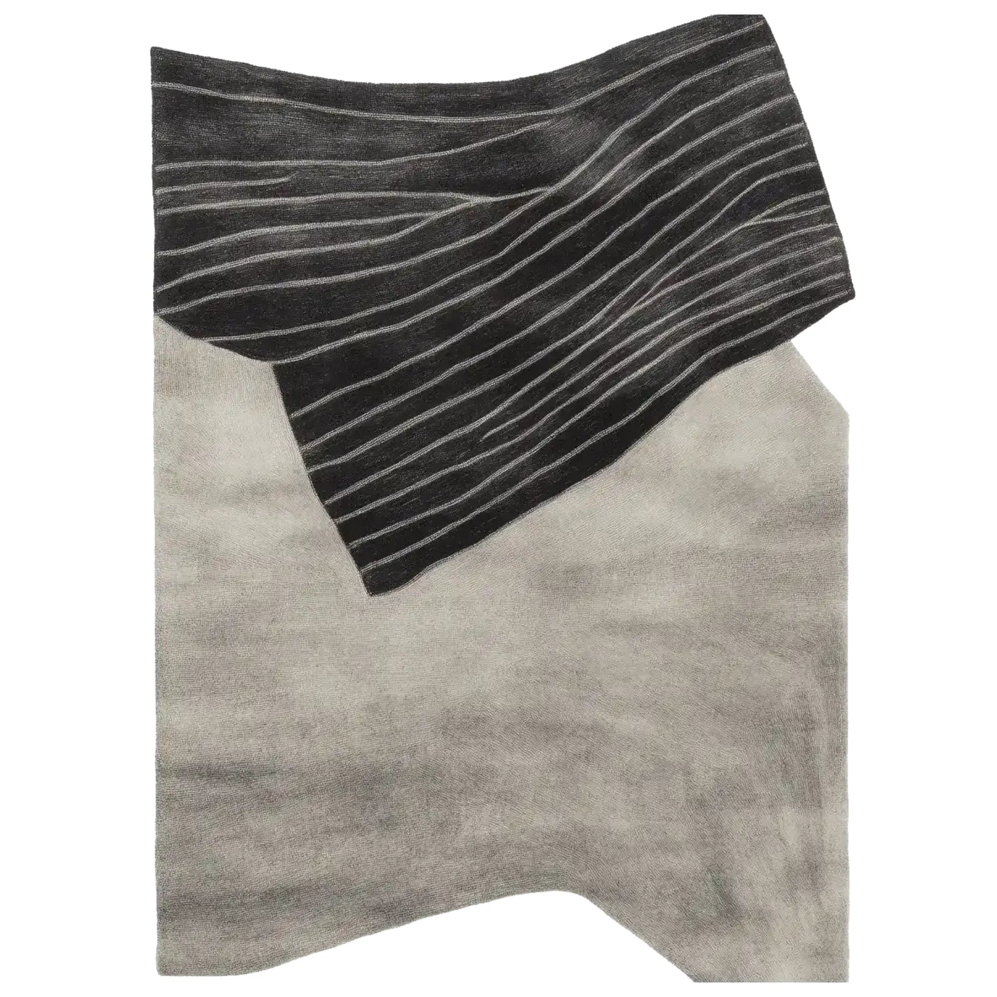 Abstract Rhythmic Line Hand Tufted Rug