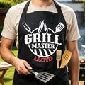 Delantal Personalizado Multicolor Barbacoa con Nombre Reunión Familiar Día del Padre Regalo para Padre Abuelo