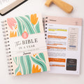 Floral personalizado La Biblia en un año Un diario de 52 semanas con nombre Guía de estudio de la Biblia Regalo religioso para mujeres cristianas