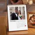 Personalizado 12 Fotos 2026 2027 Calendario con Texto Especial Fecha Conmemorativa Aniversario Cumpleaños Regalo para Recién Nacido Familia Amigos