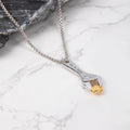 Personalizado Corazón Llave Urna Colgante Collar con Texto Grabado Cremación Joyería Memorial Simpatía Regalo por la Pérdida de Seres Queridos