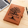 Personalizado Árbol de la Vida Nombre Año PU Cuero A5 Cubierta de cuaderno con bolsillo de almacenamiento Día de la Madre Cumpleaños Aniversario Regalo para los amantes de los libros de la familia