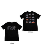 AC/DC - Camiseta "Logo History (Especial 50 Aniversario)" Unisex
