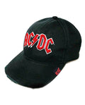AC/DC - Gorra desgastada "Red Logo" Logo Bordado
