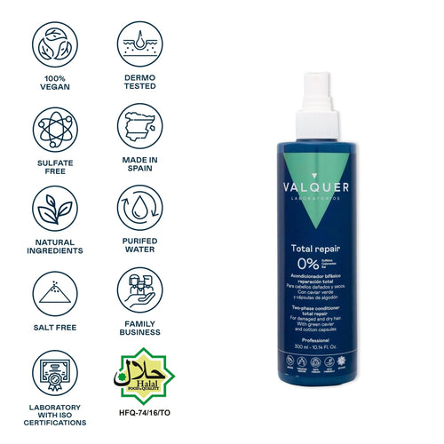 Acondicionador Bifásico Reparación Total – Cabellos Dañados (300 ml)