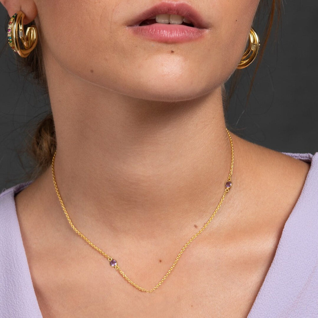 Cadena Birthstone Acuario