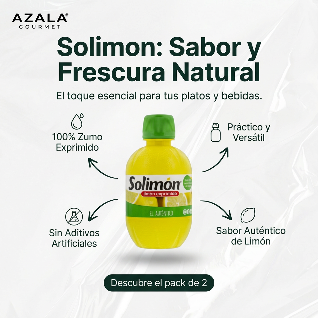 Zumo de Limón Exprimido 100% Natural - Solimon