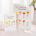 Personalizado 1-12 Flores de nacimiento Jardín de la abuela Puzzle de ladrillos de construcción rectangular con título, texto y nombre Regalo del Día de la Madre para la abuela