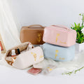 Personalizado Nacimiento Flor PU Cuero Bolsa de Maquillaje con Nombre Cumpleaños Aniversario Regalo para Ella
