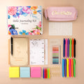 Cuaderno Floral Personalizado Estuche para Lápices Kit de Estudio de la Biblia con Nombre Bolígrafos de Colores y Caja de Regalo 11 Piezas Regalo de Pascua para Cristiano Católico