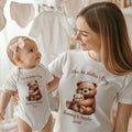Camiseta personalizada de algodón 100% con el nombre del bebé para el Día de la Madre Regalo de cumpleaños para bebés mamás