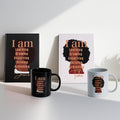 Personalizado I Am Unstoppable Diario Mujer Negra Taza de Cerámica con Nombre Uso Diario Cumpleaños Regalo Motivacional para Mujer