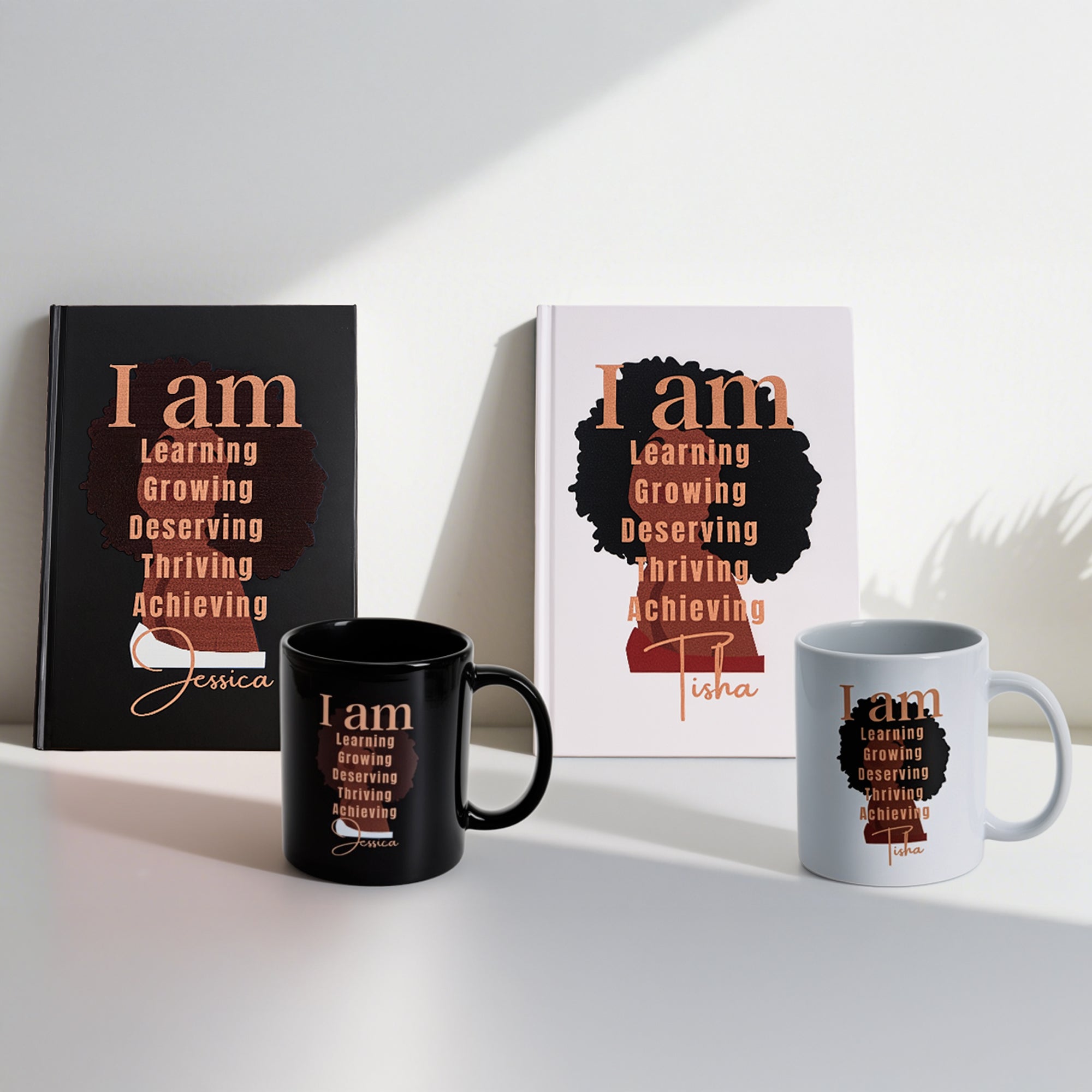 Personalizado I Am Unstoppable Diario Mujer Negra Taza de Cerámica con Nombre Uso Diario Cumpleaños Regalo Motivacional para Mujer