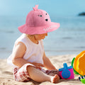 Sombrero de sol infantil personalizado Flamingo Tiburón con nombre bordado Actividades al aire libre Viaje de verano Regalo para niños Niñas