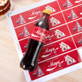 Juego de 20 etiquetas adhesivas para botellas de refresco de cola personalizadas con nombre y texto Regalos divertidos de Navidad para amigos y familiares