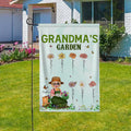 Bandera personalizada para el jardín de mamá con los nombres de los niños Regalo del Día de la Madre para la abuela mamá