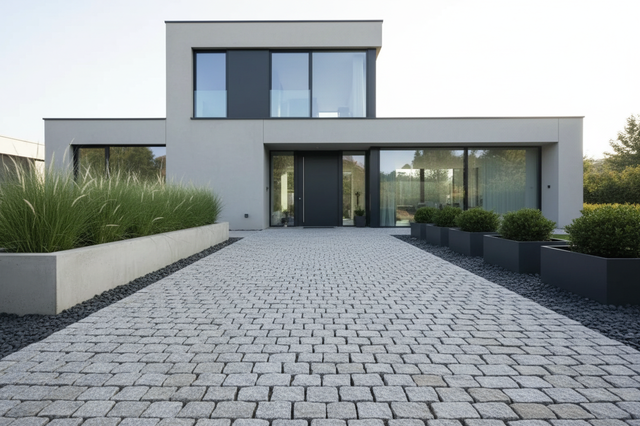 Adoquines Granito gris rústico