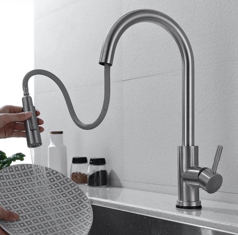 BATHME K2000 KITCHENME Grifo Inteligente Fregadero Sensor Táctil Cromo