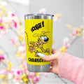 Vaso personalizado de Marsupilami de cola larga de 20 onzas con nombre y pajita Regalo de cumpleaños y Navidad para niños | Callie × Marsupilami
